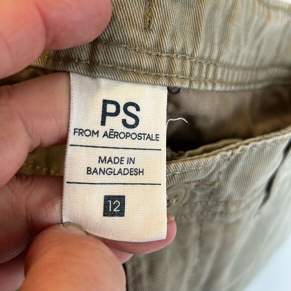 TOMMY HILFIGER NAUTICA GAP Size 12 Cotton Chino Shorts Red Khaki Peach Uniform - Picture 7 of 15